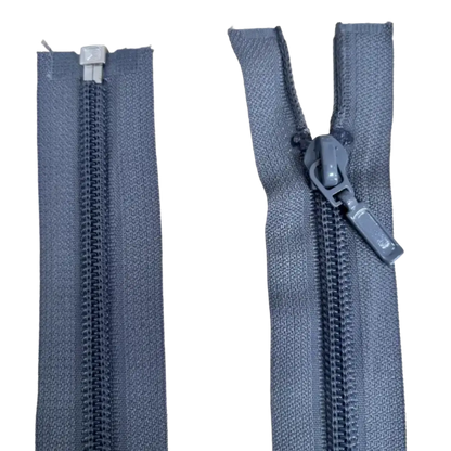 Nylon Open Ended Zip 26" (66cm) With Self Colour Metal Slider Pins & Needles