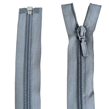 Nylon Open Ended Zip 27" (68cm) With Self Colour Metal Slider Pins & Needles