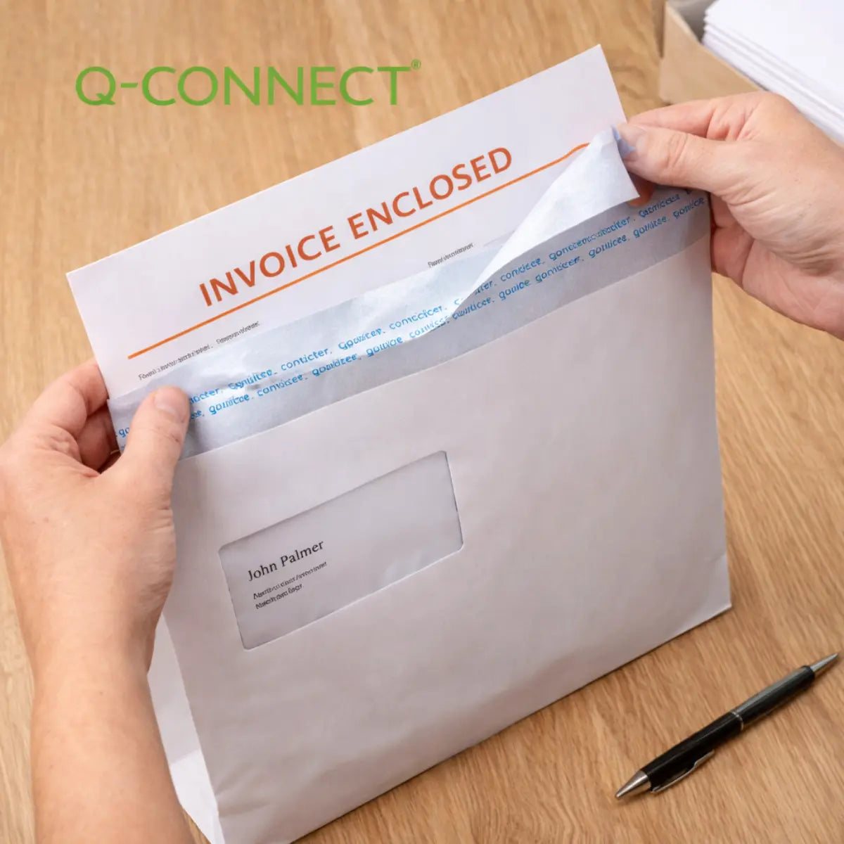 Q-Connect C4 White Gusset Envelopes Window  Peel and Seal 140gsm White Clearance Pins & Needles