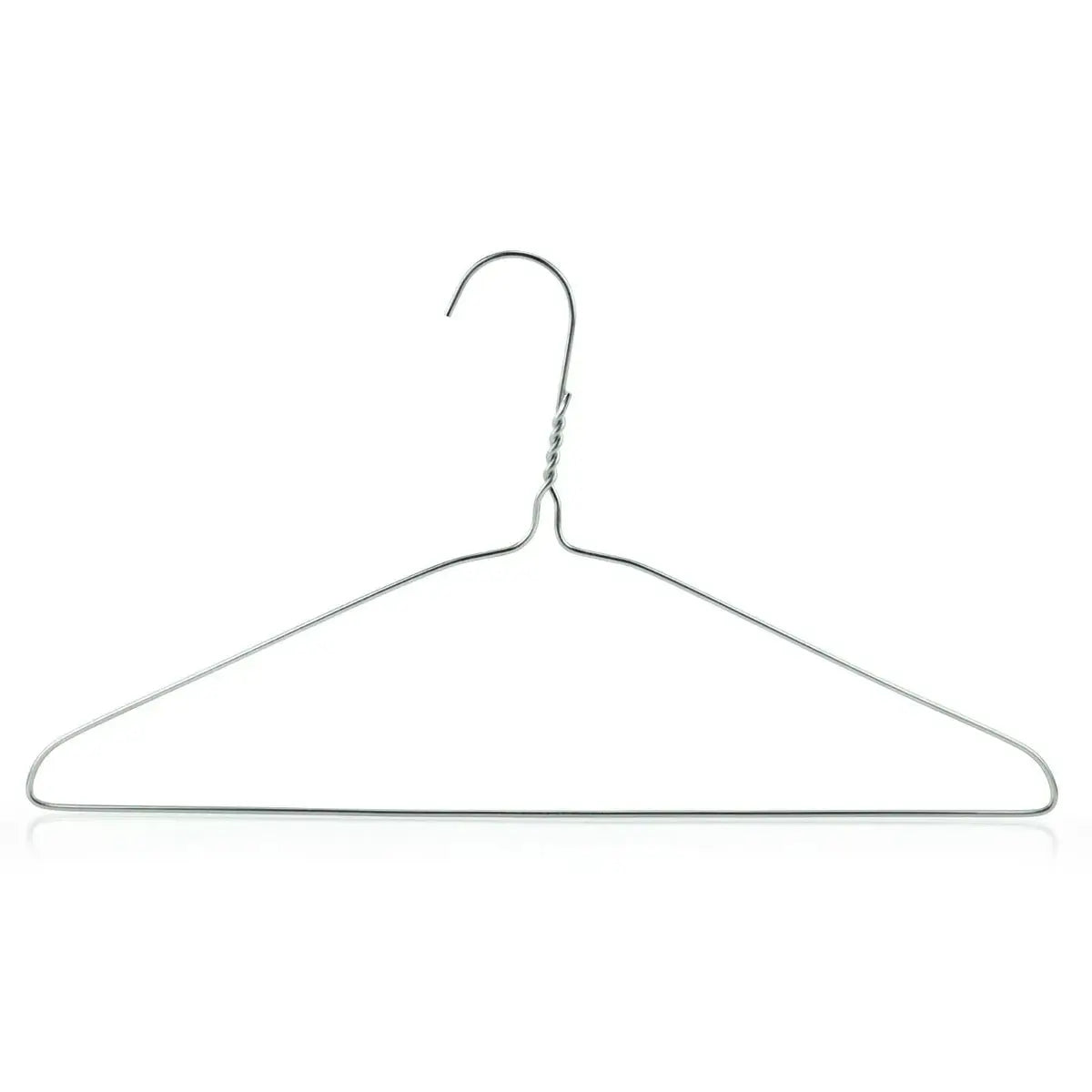 Metal Wire Coat Hangers, Slimline & Space-Saving With Trouser Bar Pins and Needles