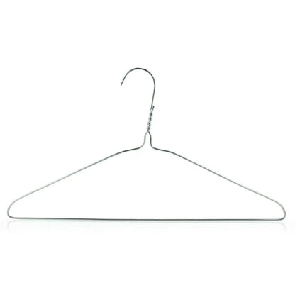 Metal Wire Coat Hangers, Slimline & Space-Saving With Trouser Bar Pins and Needles