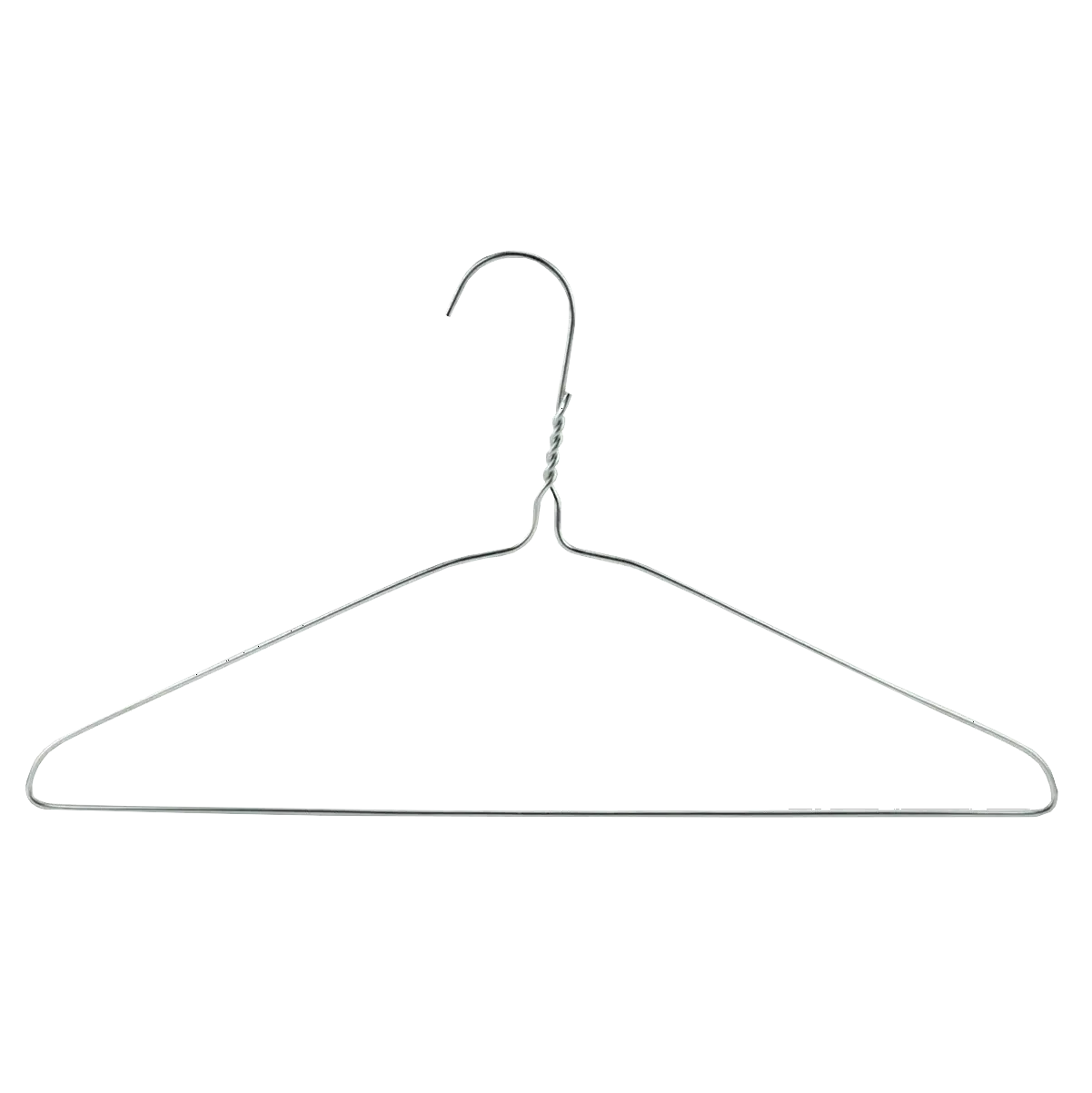 Metal Wire Coat Hangers, Slimline & Space-Saving With Trouser Bar Pins and Needles