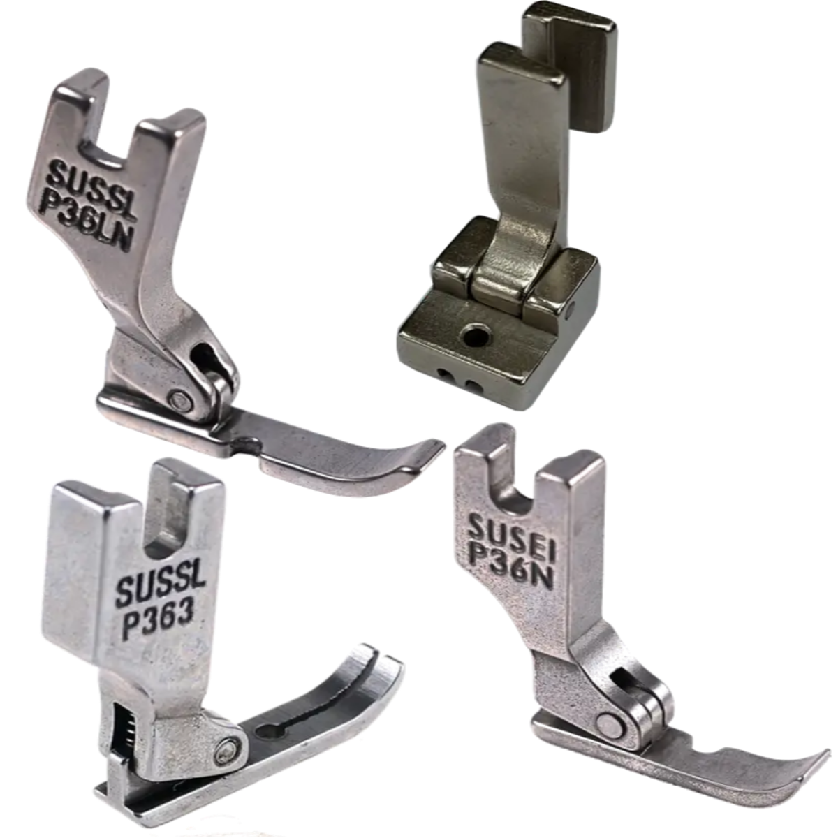 Set Of 4 Different Narrow Zipper Cording Presser Foot - S518N, P363, P36N And P36LN Pins & Needles