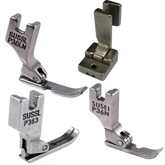 Set Of 4 Different Narrow Zipper Cording Presser Foot - S518N, P363, P36N And P36LN Pins & Needles