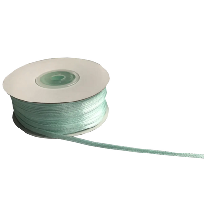 Mint Double Sided Satin Ribbons - 3mm Wide By 100mts