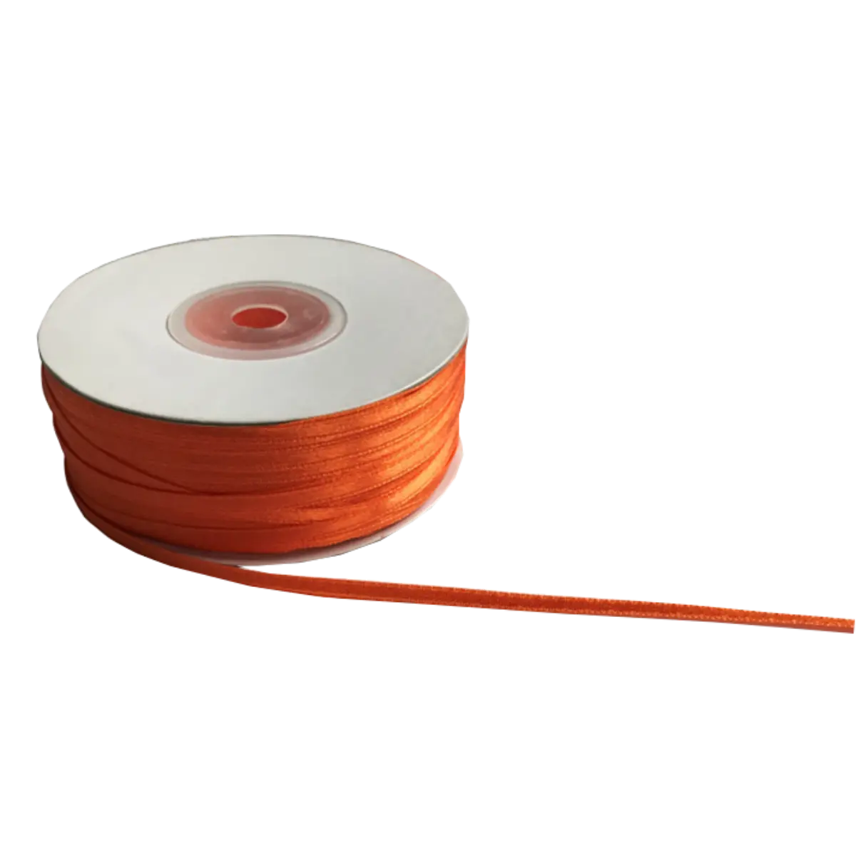 Orange Double Sided Satin Ribbons - 3mm Wide By 10mts