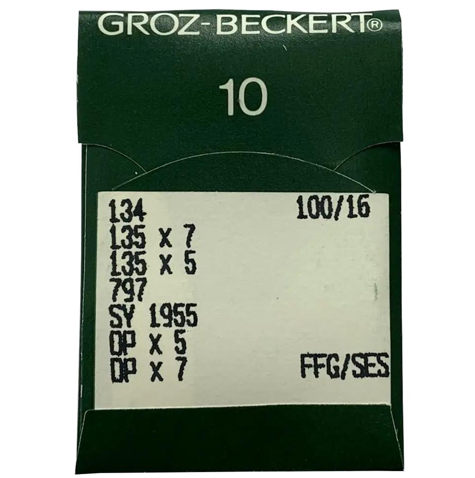 Groz-Beckert Industrial Lockstitch Needles 134R, 135x5, 135x7, 135x25, DPx5