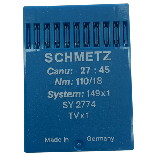 Schmetz Industrial Needles 149x1, SY 2774, TVx1, TV1, TV1R, Canu: 27 : 45