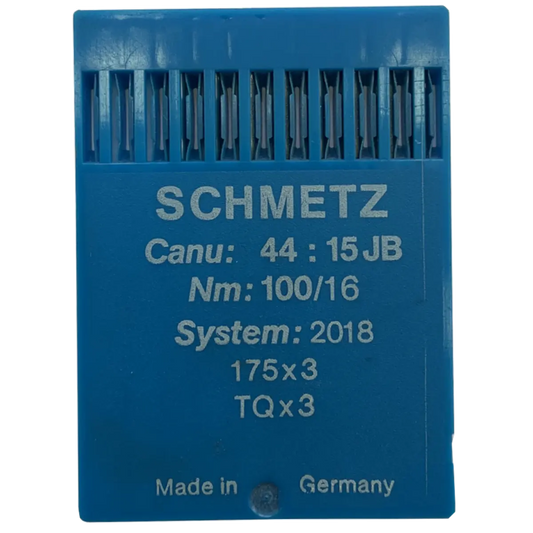 Schmetz Industrial Needles 2018,175x3, TQx3, SY8727, 1661LG, WY4051, Canu 44:15 JB