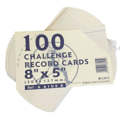 8" x 5" Record Cards - Pack Of 100