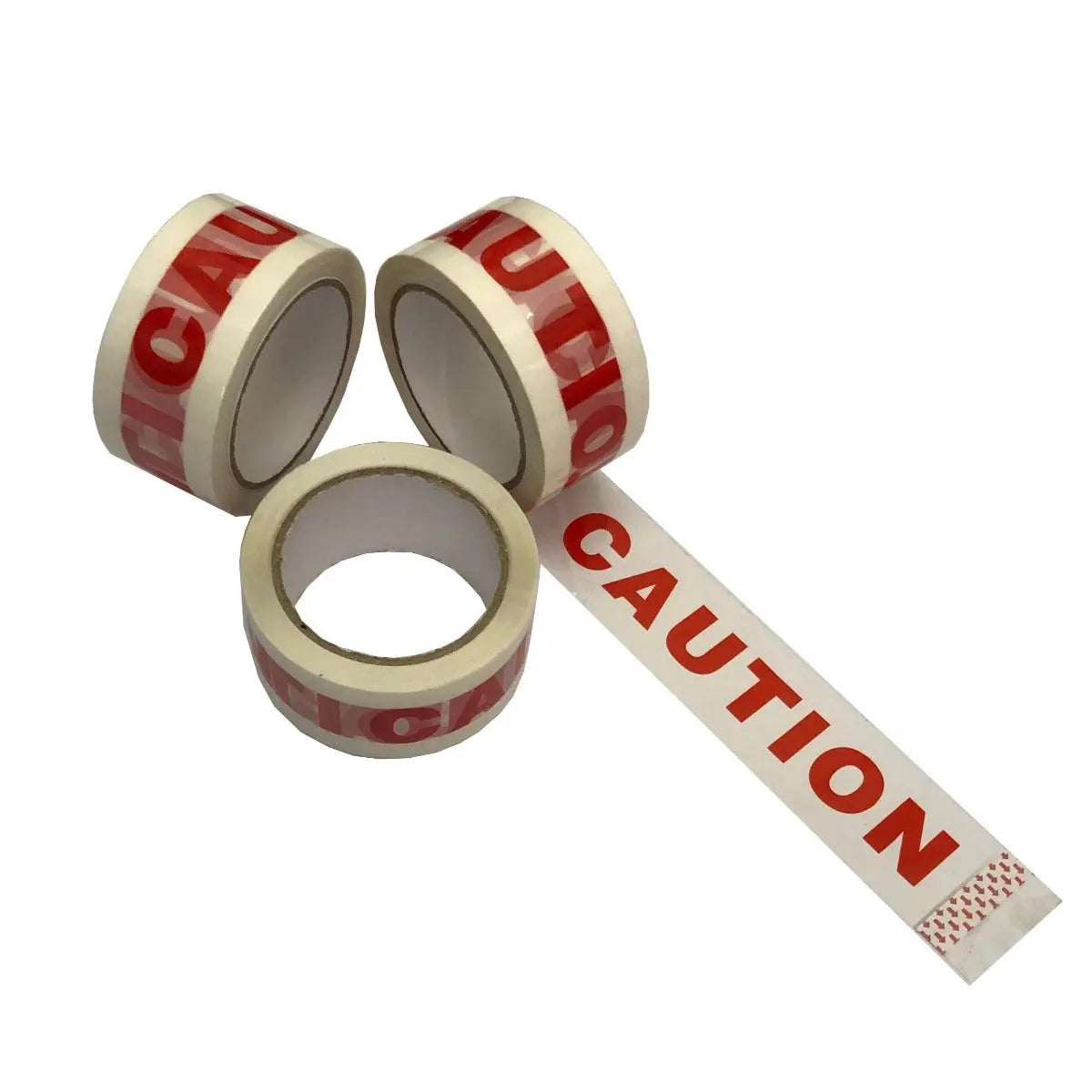 Adhesive red & white caution tape