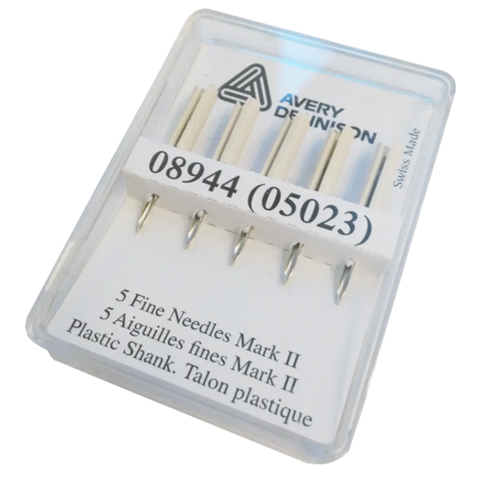 fine fabric tagging needles for Tags, kimbles in white and silver