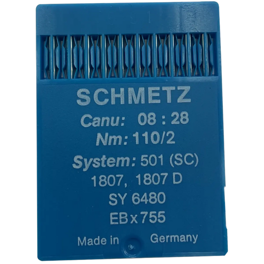 Schmetz Industrial Needles 501, 501 (SC), 1807, 1807 D, SY 6480, EB x 755, Canu 08:28