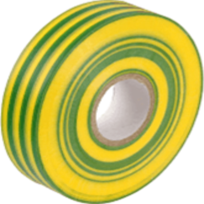 Insulation Tape Green/Yellow 19mm