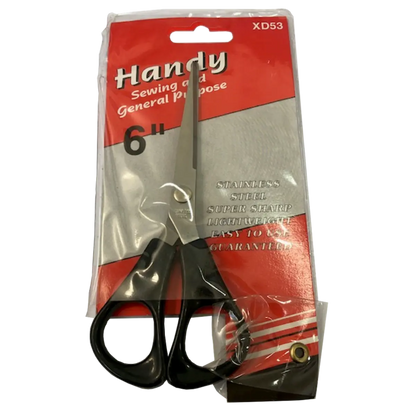6" Handy Scissors General Purpose Multi Use Stainless Steel