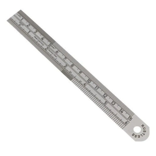 Precision Steel Ruler - 150mm/6 inch Pins & Needles