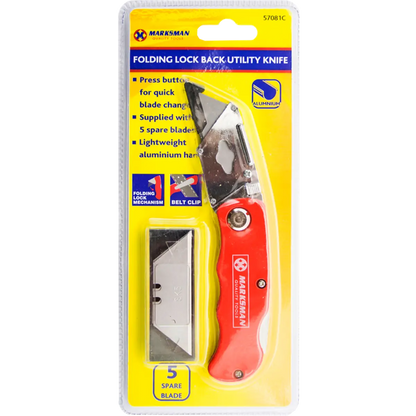 Quick Release Folding Lock Utility Knife | Stanley Blades | Packaging, Boxes, Craft, DIY 