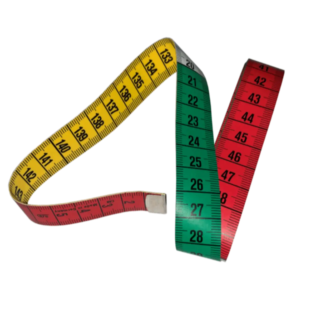 Decimetric Zone Metric Tape Measure Marked in 10cm intervals by colour blocks Easily Visible Dressmakers, Tailors, Pattern Designers, Garment Makers
