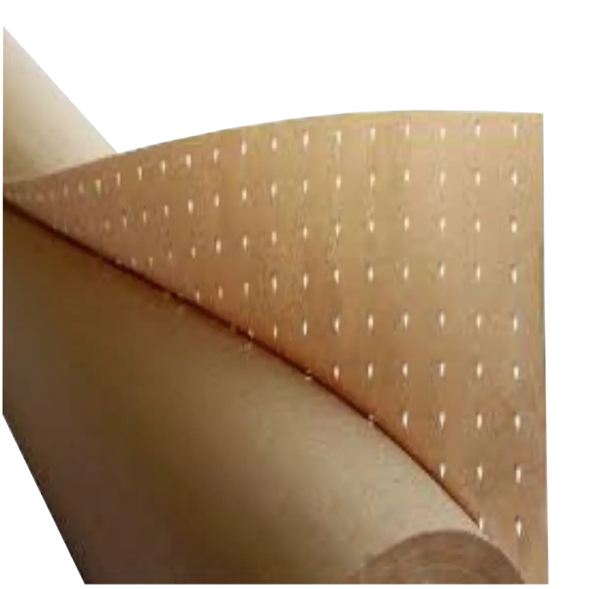 Perforated Kraft underlay used in cutting rooms. Used by clothing, upholstery, carpet and car manufacturers