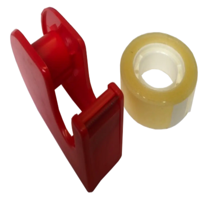 Clear Self Adhesive Tape, Red Dispenser