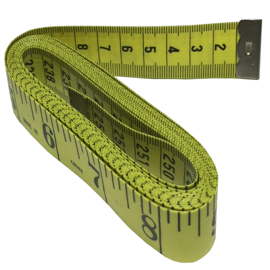 Super Long Tape Measure metric measurements on one side and imperial on the other. Tailoring, Dressmaking, Design