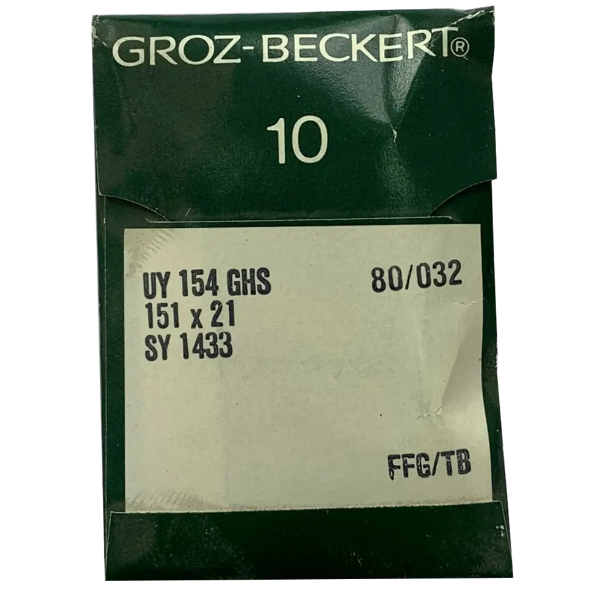 Groz-Beckert Industrial Needles UY 154 GAS, UY154 FGS, UY154 GHS, SY 1431, 151x21, Canu 06:60