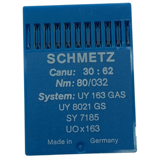 Schmetz Industrial Needles UY 163 GAS, UY 8021 GS, SY 7185, UOx163, Canu 30:62