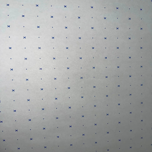 spot & cross pattern paper, blue print