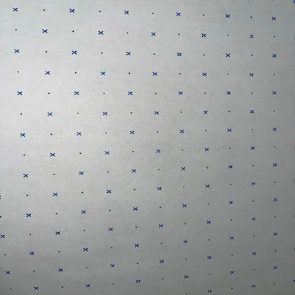 spot & cross pattern paper, blue print